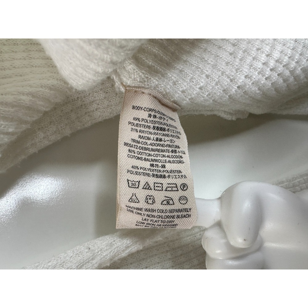 Free People We The Free Must Have Henley Tunic Oversized White Top Small - Picture 5 of 10